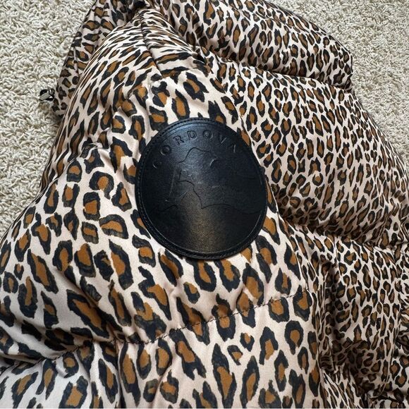 Cordova Ski Meribel Down Puffer Jacket Leopard Cheetah Print size M Worn Once - Picture 7 of 7